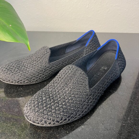 Rothy's Black and Blue Loafers - Picture 2 of 9